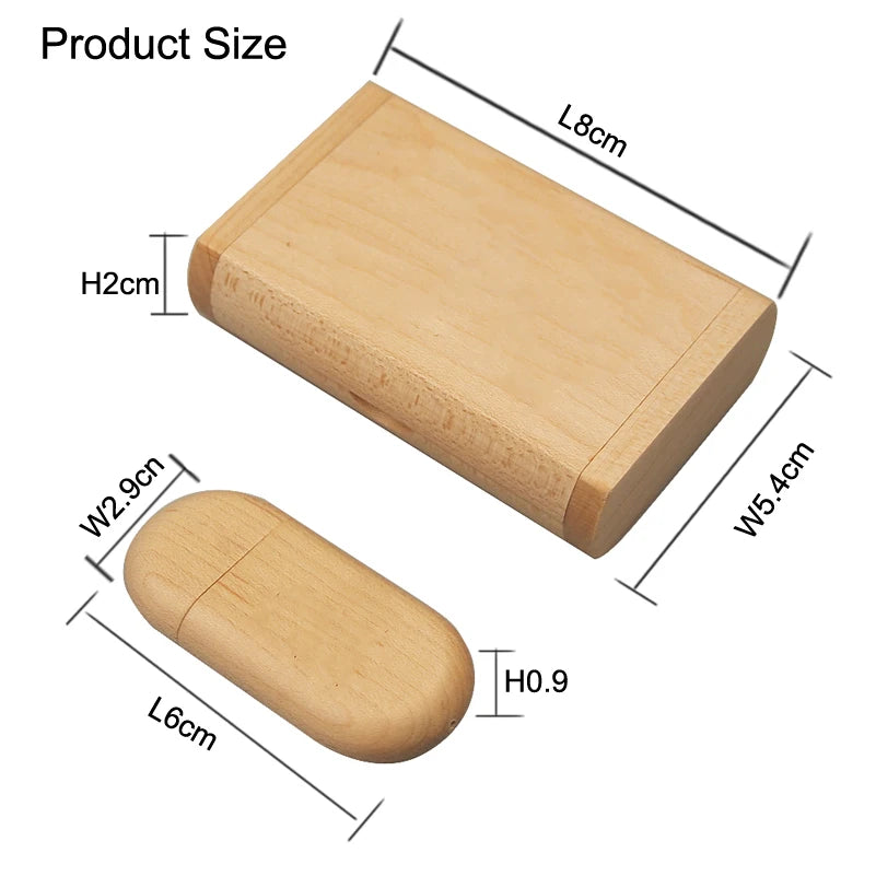 Customize Brand Logo Wood Pendrive Usb Flash Pen Drive USB 2.0 4GB 8GB 16GB Memory Stick 32GB 128MB Gifts (Over 10pcs Free Logo)