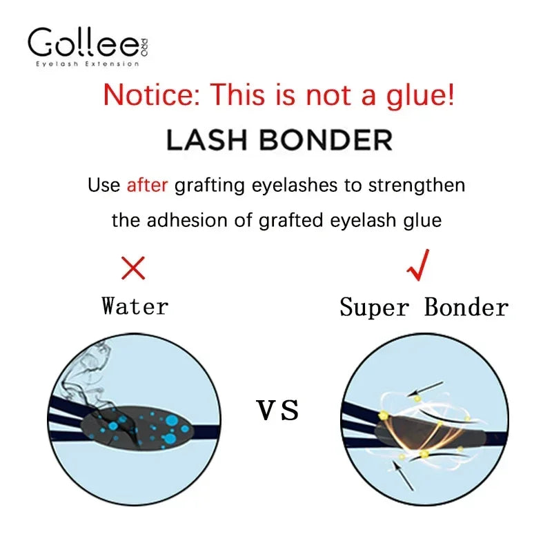 Gollee 10/12PCS Lash Glue Jelly Powder Glue 5ml Eyelash Extension Supplie Makeup Tools Bonder accelerator Lash Super Bonder Lash