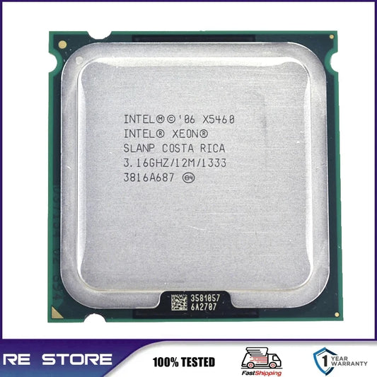 Intel Xeon x5460 3.16GHz cpu processor works on LGA 775 motherboard