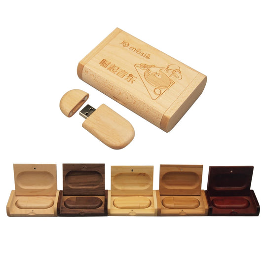 Customize Brand Logo Wood Pendrive Usb Flash Pen Drive USB 2.0 4GB 8GB 16GB Memory Stick 32GB 128MB Gifts (Over 10pcs Free Logo)