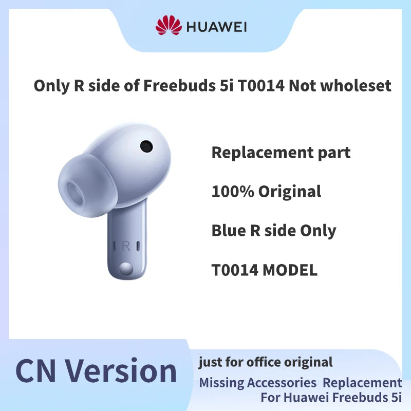 100% Original Part Replacement For Huawei FreeBuds 5i Wireless Bluetooth Headphone Single Left Right Or Charging Case Part