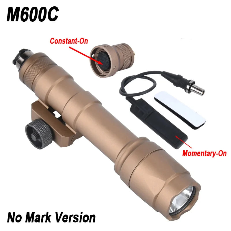 WADSN Tactical Airsoft Flashlight Surefir M600 M600C M300 M300A Light For AR15 Rifle Scout LED Hunting Weapon Gun Outdooring