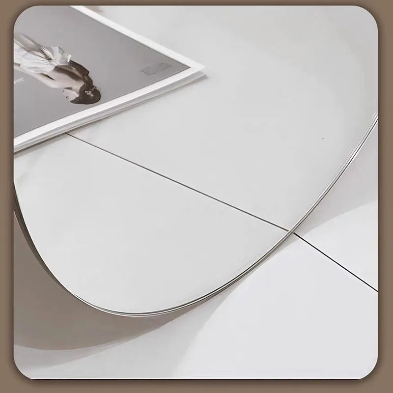 "Elliptical LED Bathroom Mirror | Anti-Fog, Wall-Mounted, 3-Color Lighting | Perfect for Hotels & Restrooms"