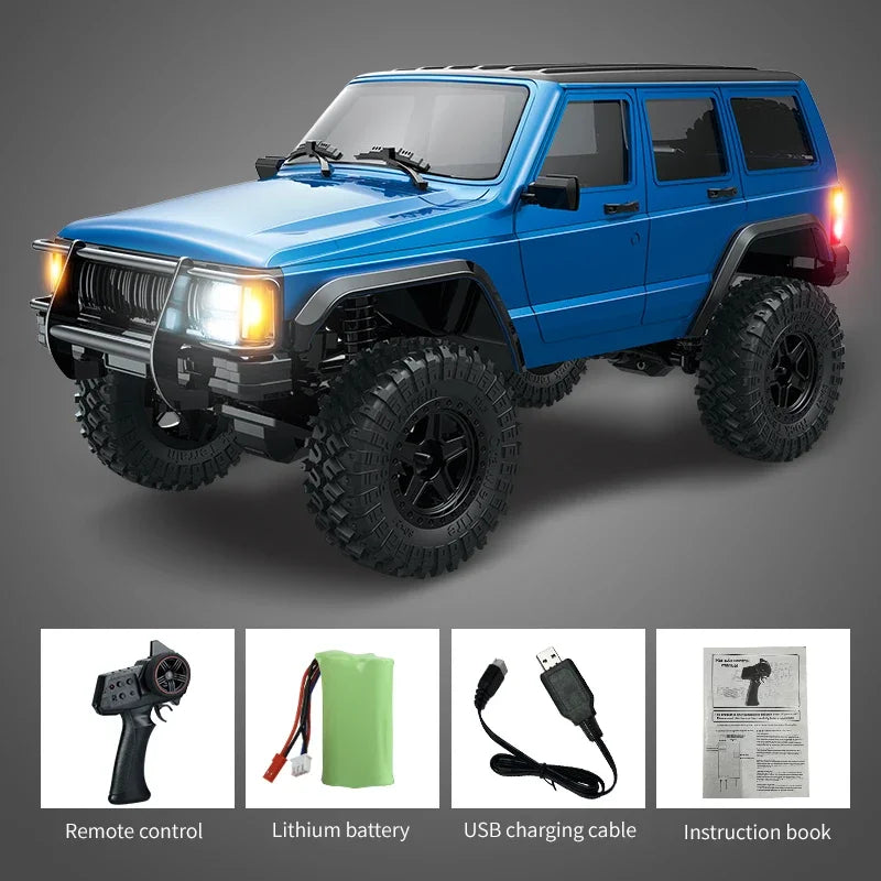 JJRC C8809 1:18 Full Scale Simulation Model Jeep RC Car 2.4G 4WD Motor Pickup Climbing Off-Road Model Car Toys