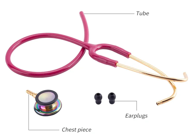 Portable Double Sided Stethoscope Professional Cardiology Stethoscope Medical Equipment Nurse Doctor Stethoscope Equipo Medico