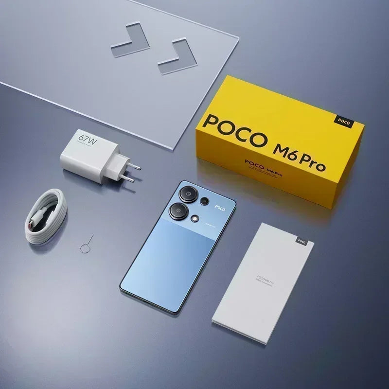 POCO M6 Pro Global Version 64MP Triple Camera with OIS Helio G99 Ultra 67W turbo charging 120Hz Flow AMOLED