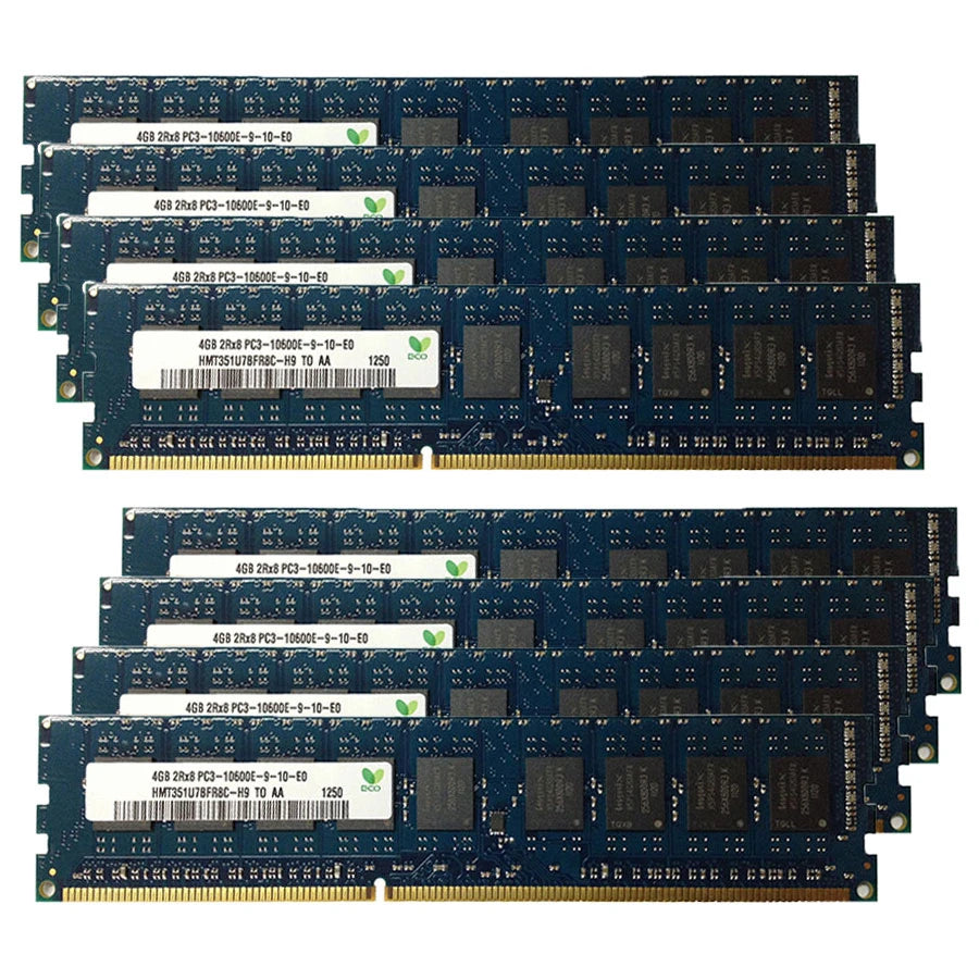 8GB ECC Memoria RAM DDR3 1333MHz 1600MHz 1866MHz Workstation Memory PC3L PC3-12800E 1.35V 1.5V ECC Unbuffered RAM