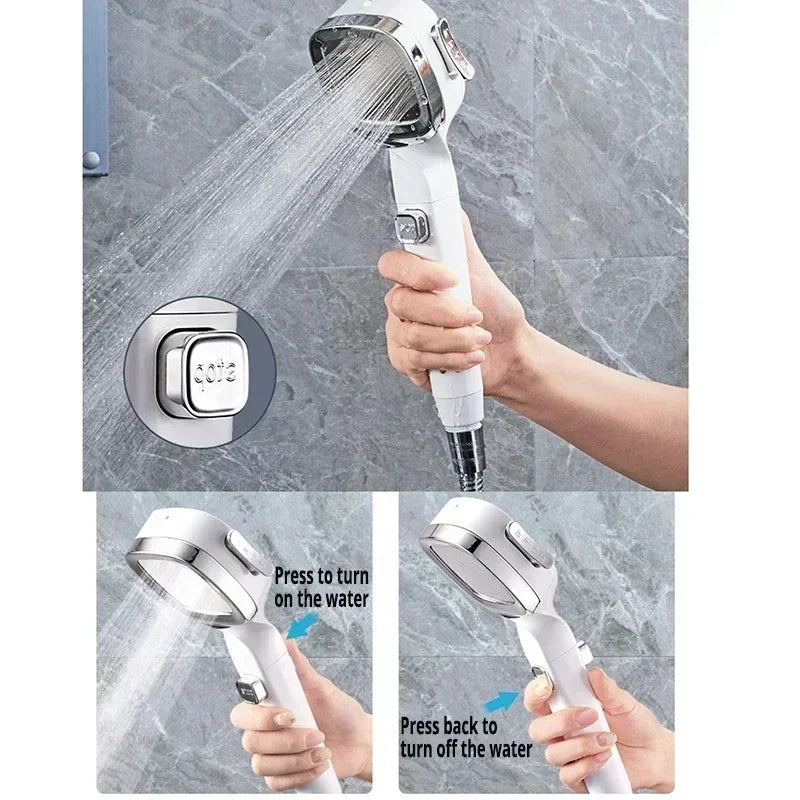 Xiaomi High Pressure Shower Head Water Saving 3-Modes Shower Heads Hanging Adjustable Water Massage Sprayer Bathroom 2025 New