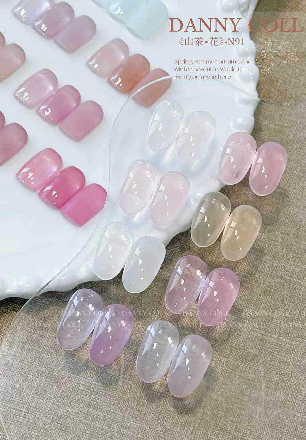 31 pcs Jelly Gel Polish Set Korean Style Translucent UV Soak Off Gelpolish Nail Art Gel Polish Primer Manicure Nail Gel Lacque