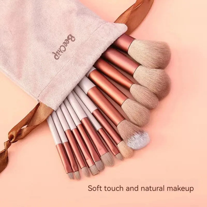 13PCS Makeup Brush Set Eyeshadow Foundation Blush Blending Beauty Brushes Soft & No Poking The Eyelids High Quality Makeup Tools