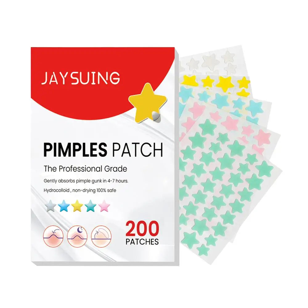 200pcs Star Pimple Patch Acne Invisible Acne Removal Stickers Originality Concealer Face Spot Beauty Skin Care Makeup Tools