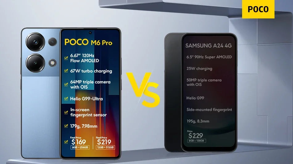 POCO M6 Pro Global Version 64MP Triple Camera with OIS Helio G99 Ultra 67W turbo charging 120Hz Flow AMOLED