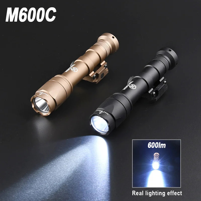 WADSN Tactical Airsoft Flashlight Surefir M600 M600C M300 M300A Light For AR15 Rifle Scout LED Hunting Weapon Gun Outdooring