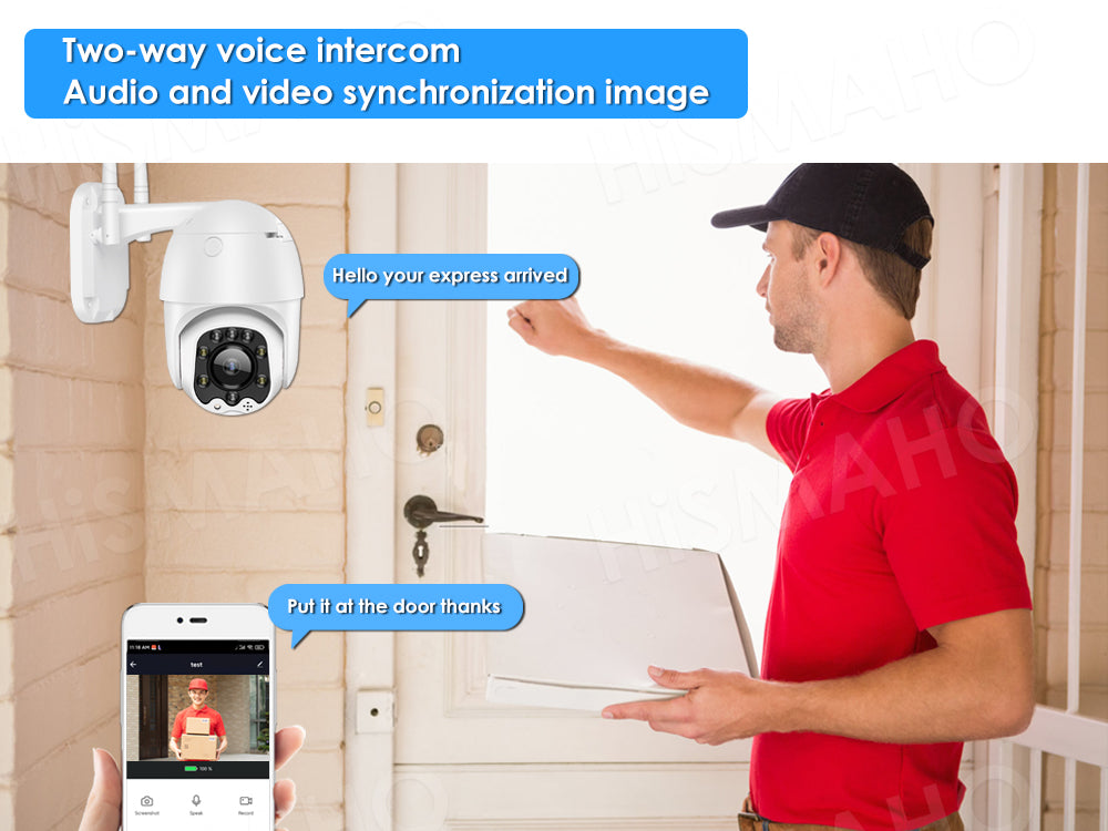 Tuya WiFi IP-camera 5-creatный OPTICHеский зум HD PTZ كاميرا آمنة AI مراقبة CCTV مراقبة الفيديو Alexa Goog