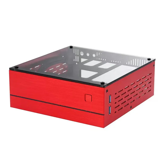 "HTPC ITX Mini Chassis | Aluminum & Steel Desktop Case for Gaming and PC Builds"