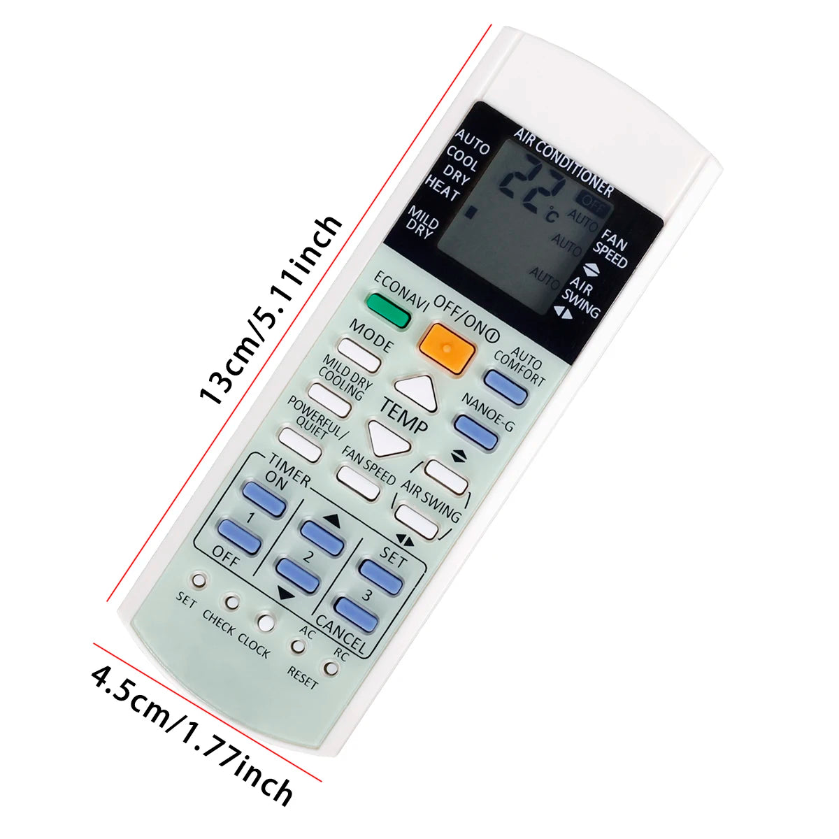 Remote Control Use for Panasonic A75C3208 A75C3706 A75C3708 A75C3300 KTSX5J A75C3167 A75C3607 Air Conditioner Controller