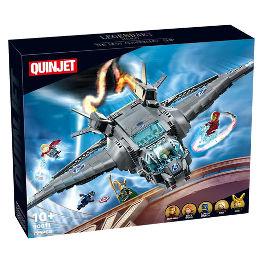 HOT TOY 795pcs  Quinjet 76248 Super Fighter Ultimate Battle Space Blocks Brick Toy Kids Christmas Gifts