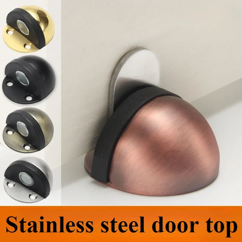 Magnet Door Stops Stainless Steel Door Stopper Doors Holder Home Improvement Hidden Doorstop Furniture Hardware