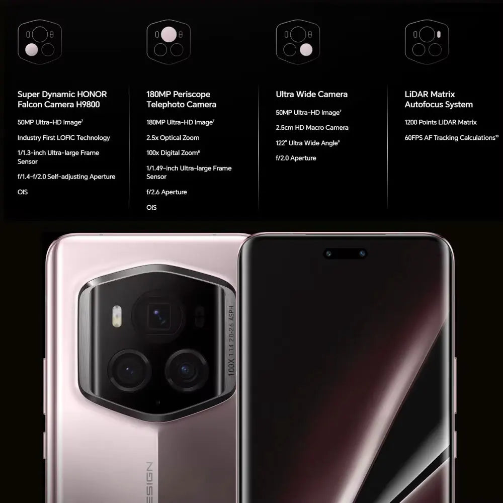 New Original Global Version HONOR Magic6 RSR PORSCHE DESIGN 5G Smartphone 6.8'' 120Hz LTPO OLED Display 66W Wireless SuperCharge