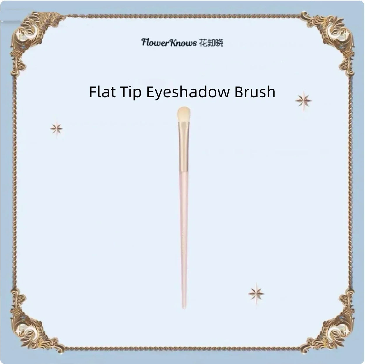 Flower Knows Flat Eyeshadow Brush Nose Shadow Brush Makeup Brush Powder Puff Eye Makeup Tools