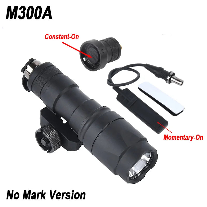 WADSN Tactical Airsoft Flashlight Surefir M600 M600C M300 M300A Light For AR15 Rifle Scout LED Hunting Weapon Gun Outdooring