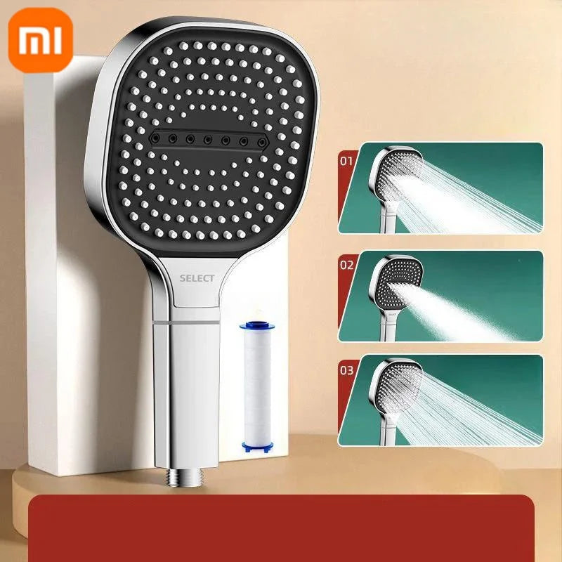 Xiaomi HydroLux Shower Set – 13cm Panel, 3 Modes, Massage & Filtration**