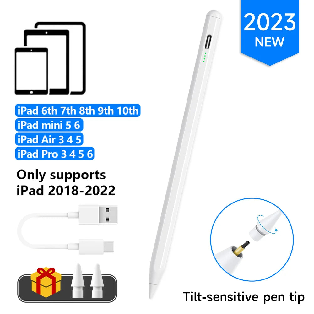 "Palm Rejection Stylus for iPad | Apple Pencil Alternative for Pro, Air, Mini | Compatible with 1st & 2nd Generation iPads | Perfect for Note-Taking & Drawing"