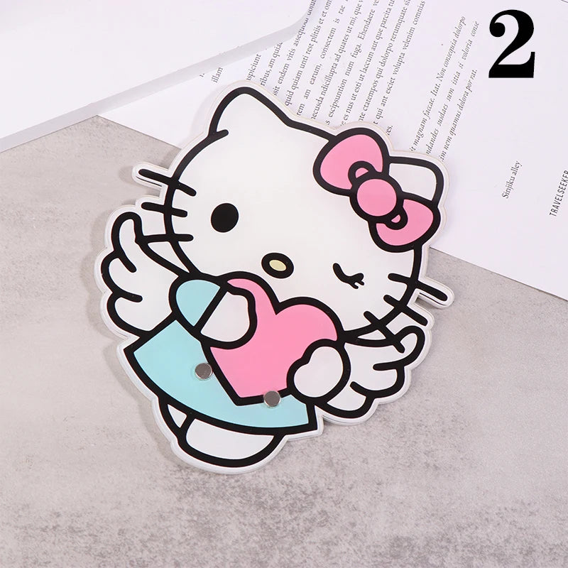 Sanrio Hello Kitty Shape Magnetic Suction False Lashes Tray Holder Acrylic Eyelash Extension Display Board Makeup Tools