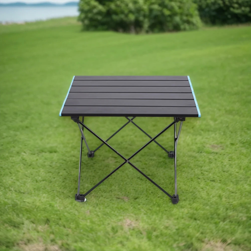 Folding Table Aluminum Alloy Portable Camp Table with Carry Bag Outdoor Table for Beach Outdoor Hiking Picnics BBQ Cooking