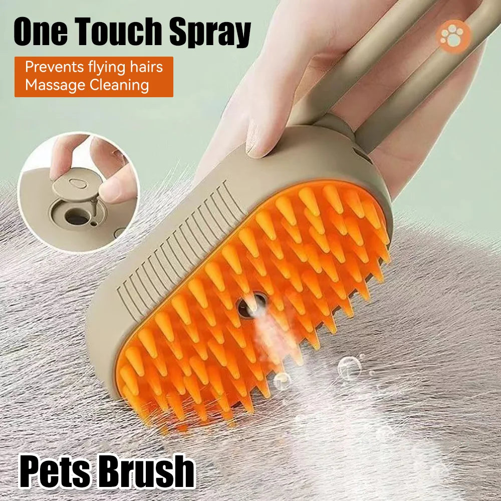 Explosive Pet Comb Cat and Dog Electric Spray Massage Comb One Touch Spray Anti Flying Hair Massage Bathing Cat Comb