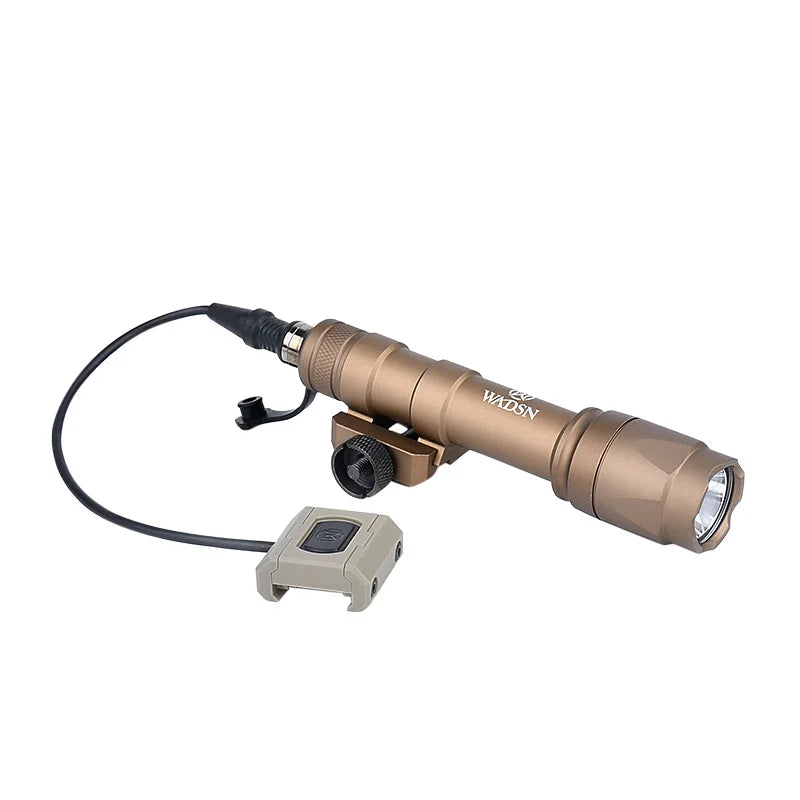 WADSN Tactical Surefir M600 M300 Airsoft Flashlight Scout Light modbutton switch Mlok Keymod Rifle White LED Hunting Weapon Lamp