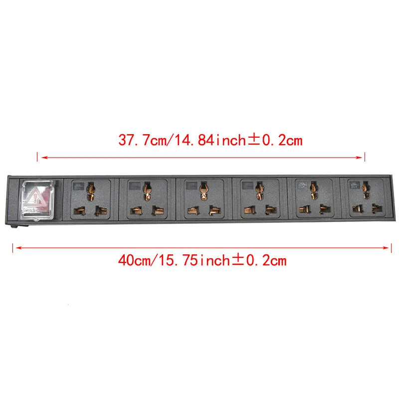 IEC-C14 port PDU power strip 2-9 Unit Universal output socket Network Cabinet Rack Switch wireless Electrical Socket