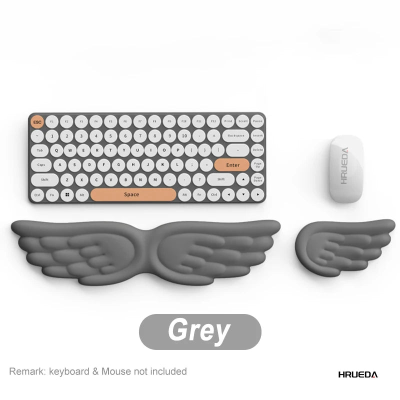 Mechanical Keyboard, Mouse, Wrist Rest, Computer Keyboard, Laptop, Angel Wing, Memory Foam, Mouse Pad Wrist Support