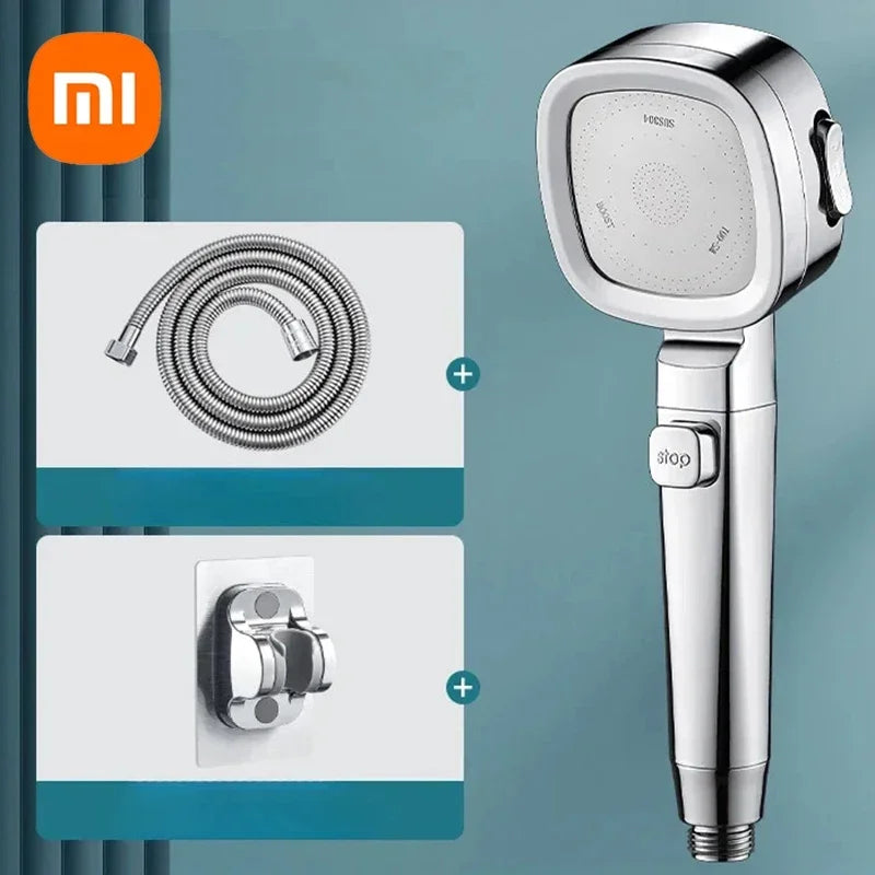 Xiaomi High Pressure Shower Head Water Saving 3-Modes Shower Heads Hanging Adjustable Water Massage Sprayer Bathroom 2025 New