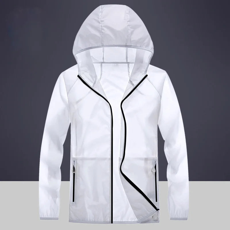 Sun Protection Clothing Men Women UV Protection Breathable Hooded Jacket Outdoor Riding Trekking Camping Hiking Fishing Jersey