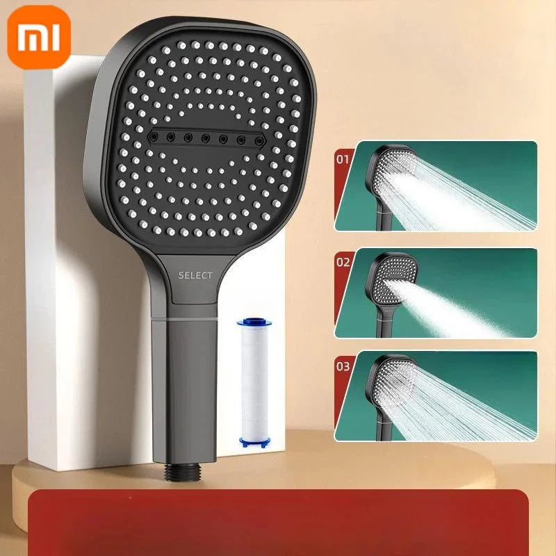 Xiaomi HydroLux Shower Set – 13cm Panel, 3 Modes, Massage & Filtration**