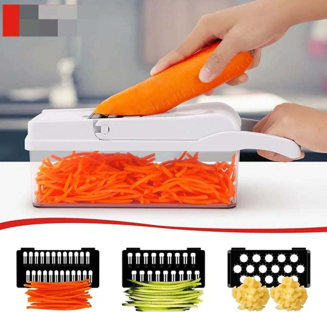 Vegetable Slicer, Multifunctional Vegetable Chopping Machine Home Kitchen Outdoor Picnic Salad Chopping Tool