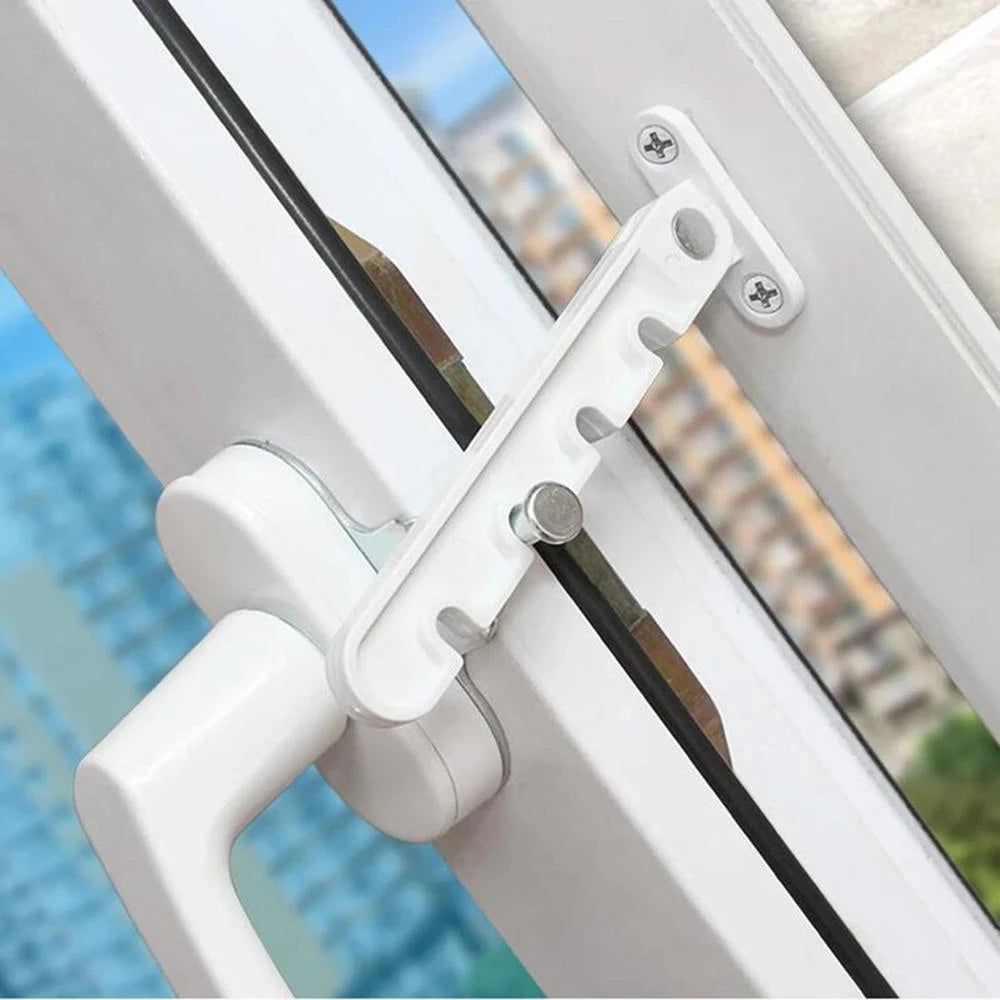 Child Safety Protection Position Stopper Window Limiter Casement Wind Brace Home Security Door Windows Sash Lock