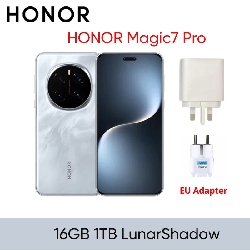 2025 NEW HONOR Magic7 Pro 5G Smartphone Snapdragon 8 Elite 6.8''120Hz LTPO Display 100W Charge Global Version HONOR Magic 7 Pro