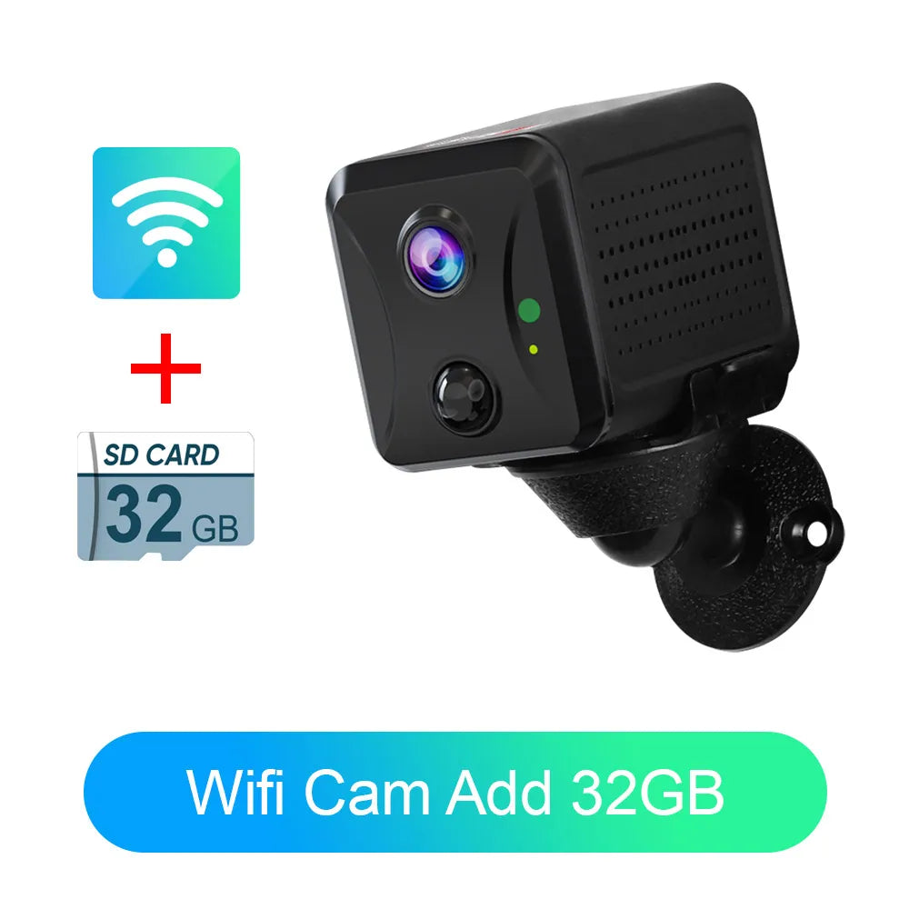 LS VISION 5MP Mini Security Camera with 4G SIM Card Slot WiFi Home Surveillance CCTV Hidden IR Night Vision Motion Detection