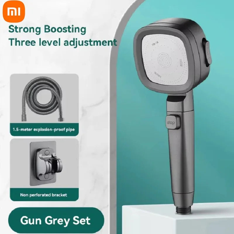 Xiaomi High Pressure Shower Head Water Saving 3-Modes Shower Heads Hanging Adjustable Water Massage Sprayer Bathroom 2025 New