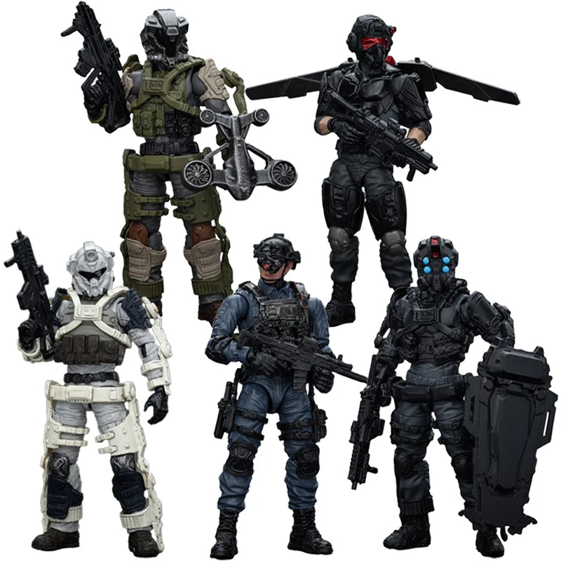 [IN STOCK]1/18 JOYTOY Hardcore Coldplay Action Figures Army Builder Promotion Pack Figure 32-36 Anime Model Gift Free Shipping