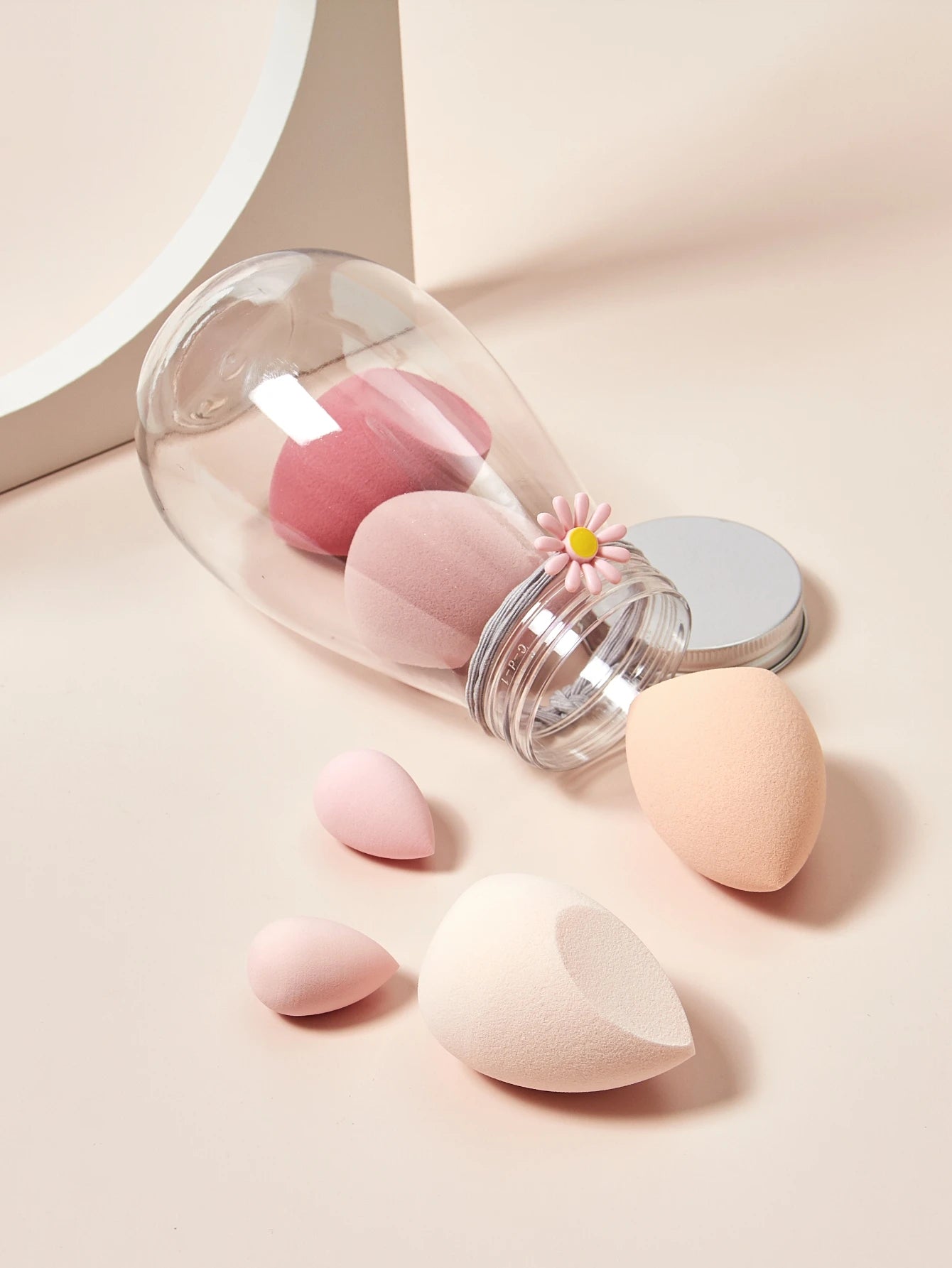 6 件套 Cosmetic Puff Set Beauty Egg Wet and Dry Dual-Use Gourd Egg Makeup Foundation Sponge Air Cushion Puff Soft Makeup Tools