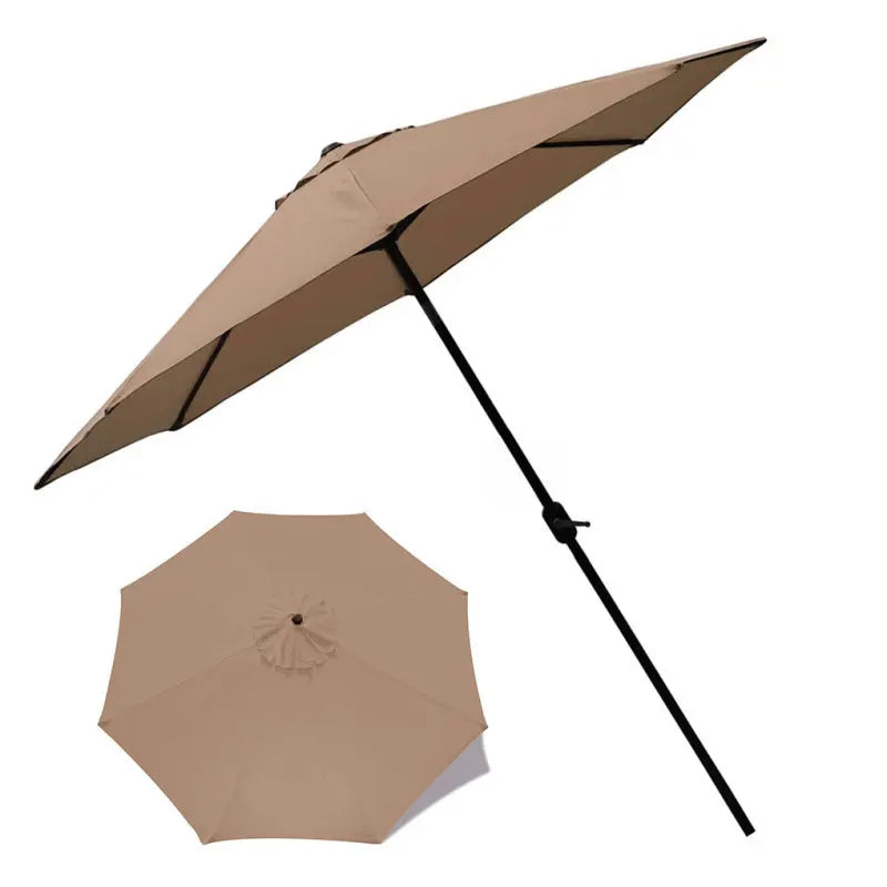 2/2.7/3M Parasol Sunshade Umbrella Cover UV Protection Waterproof Outdoor Canopy Replaceable Cloth Without Stand