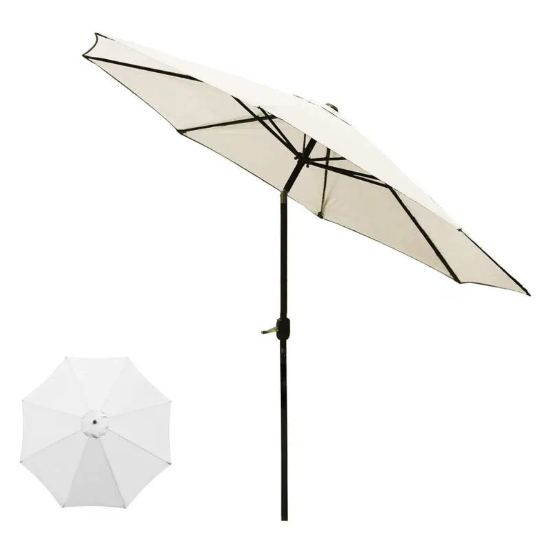 2/2.7/3M Parasol Sunshade Umbrella Cover UV Protection Waterproof Outdoor Canopy Replaceable Cloth Without Stand