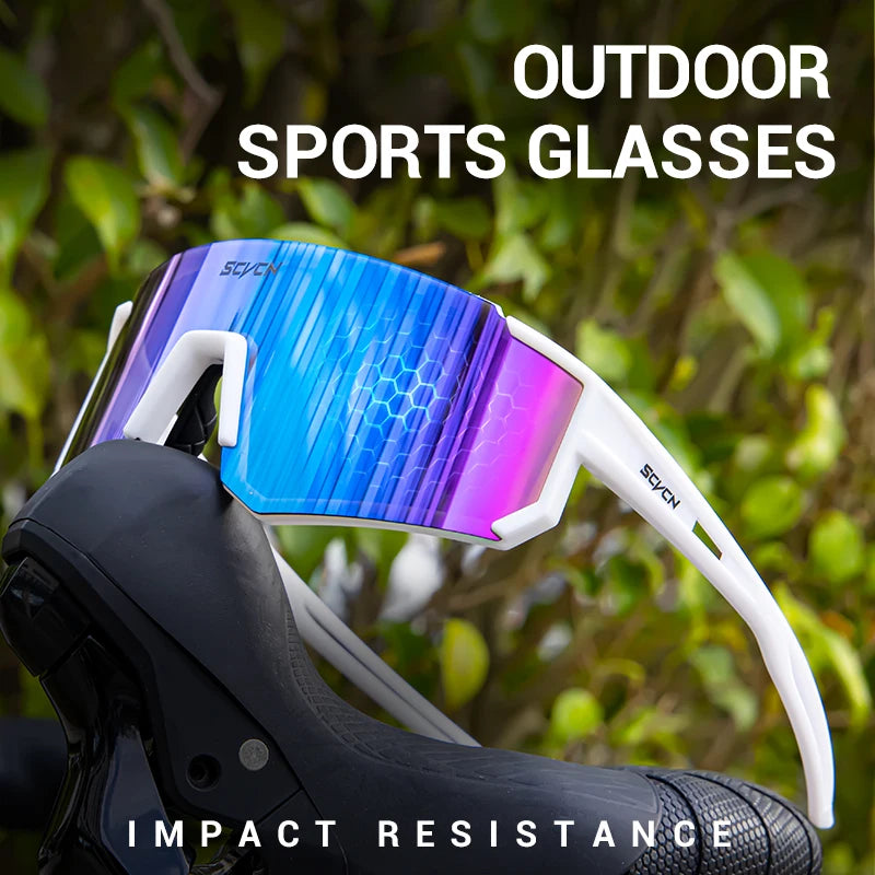 SCVCN Cycling Glasses Outdoor Sports Running Bicycle Sunglasses Men MTB Cycling Glasses UV400 Women Road Bike Glasses