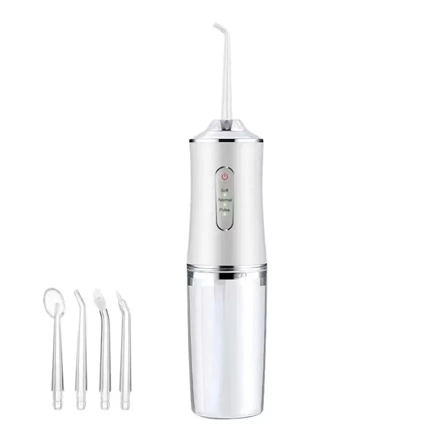 Xiaomi 220ml Oral Irrigator Water Flosser Rechargeable Water Flosser Toothpick Mouthwash Machine 4 Nozzles Jet Tip 3 Modes IPX7