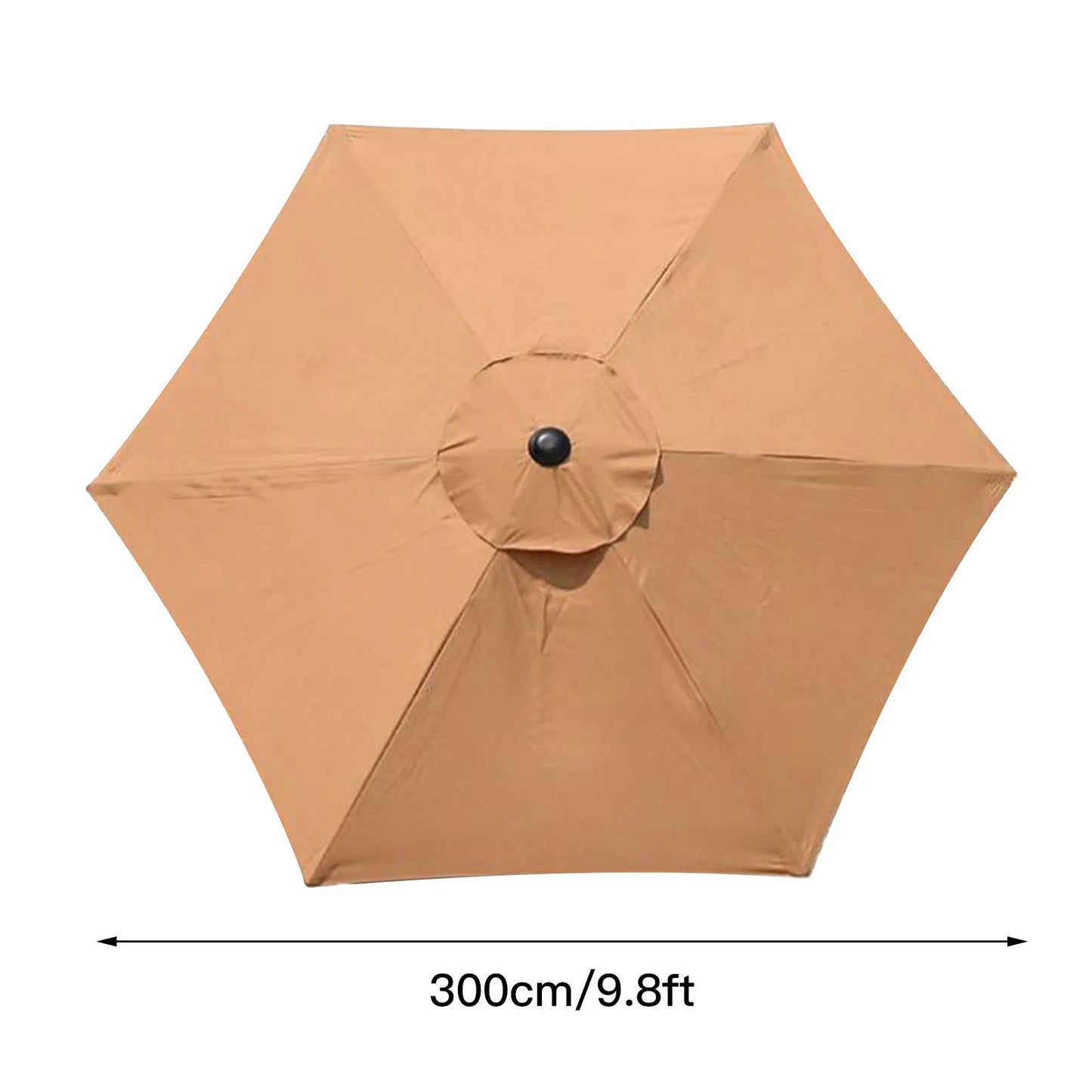 2/2.7/3M Parasol Sunshade Umbrella Cover UV Protection Waterproof Outdoor Canopy Replaceable Cloth Without Stand