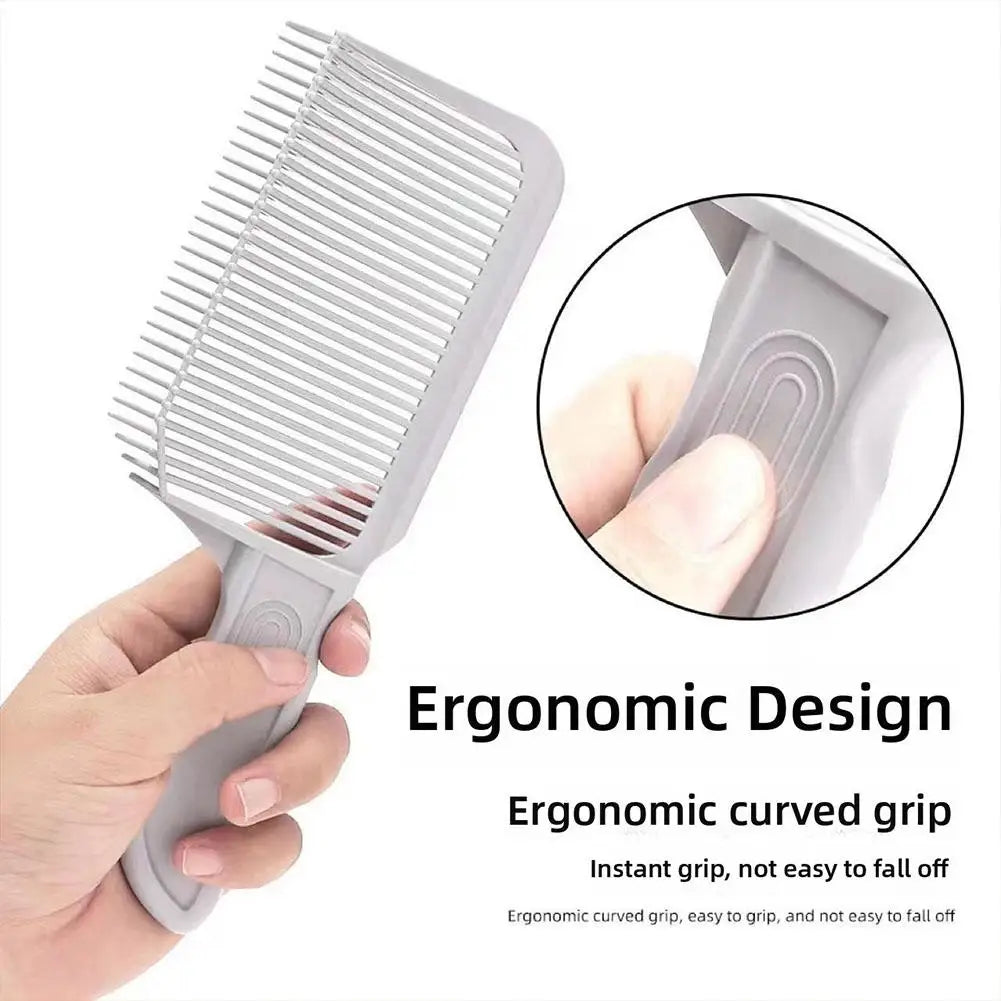 Gradient Hairstyle DIY Hair Cutting Tool Set - Curved Headband Barber Fade Combs For Home Hair Trimming And Haircuts