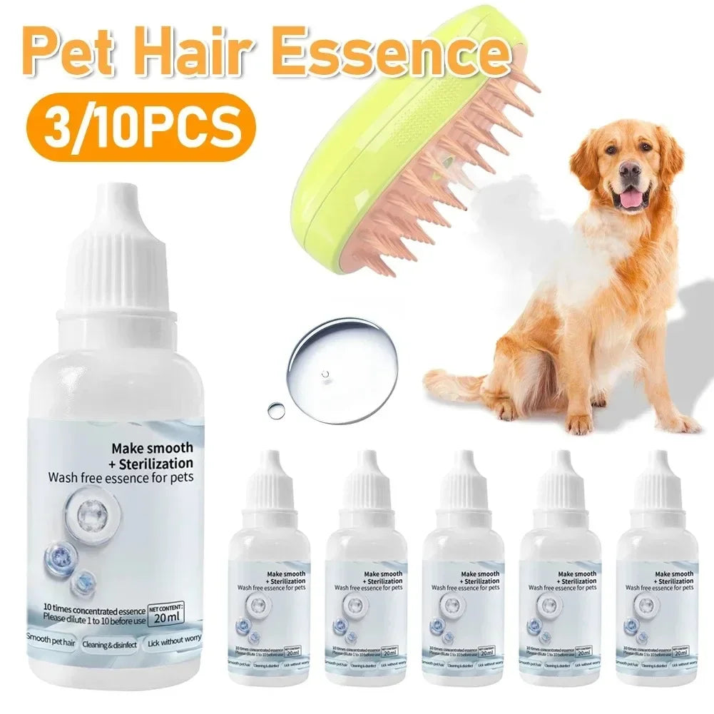 Dog Cat Steamy Brush Steam Brush Electric Sprayer for Massage Pet Grooming Tool Shedding 3 in 1 Electric Sprays Massage Combs